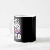 Mug Fille Niveau 10 Déverrouillé Jeu Vidéo Anniversair (Devant gauche)