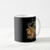 Mug Fille Noire En Plein Tempête Afro Femme Christ (Devant droit)
