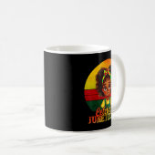 Mug Fille noire Juneteenth 1865 Célébrer l'indépendanc (Devant droit)