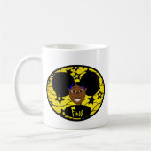 Mug Fille noire mignonne Fino de bande dessinée (Gauche)