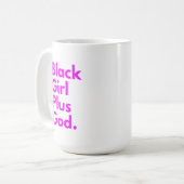 MUG FILLE NOIRE PLUS DIEU (Devant gauche)