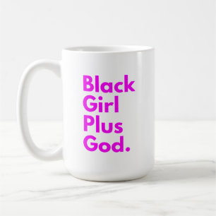 MUG FILLE NOIRE PLUS DIEU