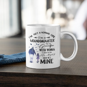 Mug Fille normale Grand-fille Papi avec ailes Ange