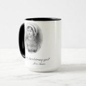 Mug Fille obstinée et entêtée ! (Devant gauche)