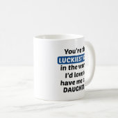 Mug Fille papa Lucky (Devant droit)