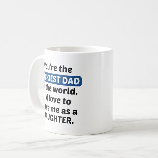 Mug Fille papa Lucky (Devant gauche)