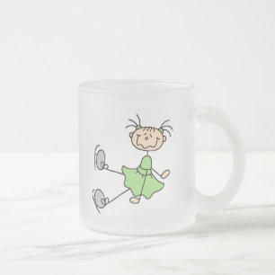Mug Fille Patinage sur Glace Verte