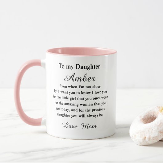 Mug Fille Personnalisé (Avec donut)