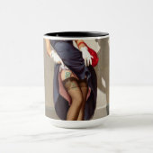Mug Fille Pin-Up Rétro (Centre)