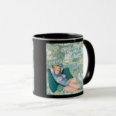 Mug Fille Pin-Up Rétro Collage Pause Café (Devant droit)