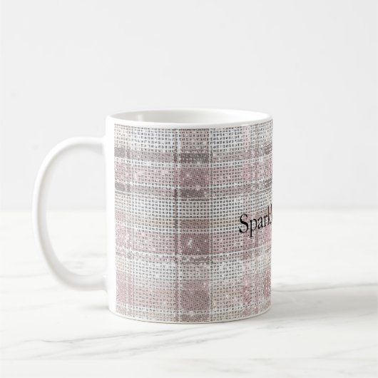 Mug Fille Pink Plaid Sparkle (Gauche)