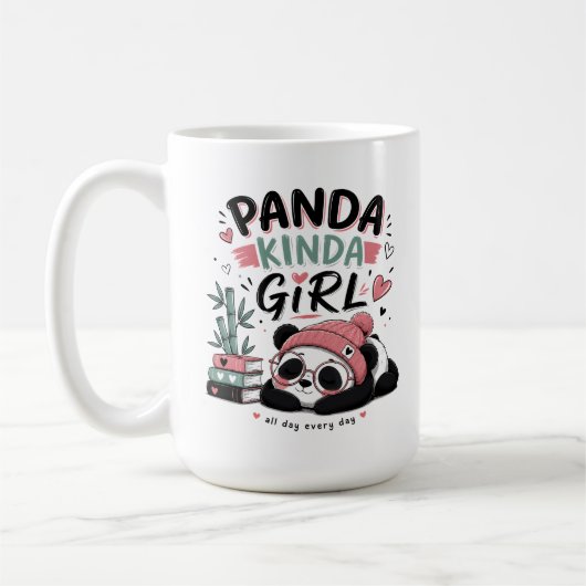 Mug Fille Plutôt Panda Panda Mignon (Gauche)