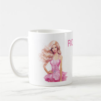 Mug Fille poupée rose Anniversaire