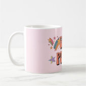 Mug Fille Power conception de texte avec étoiles (Gauche)
