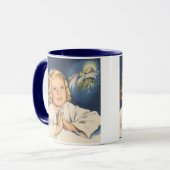 Mug Fille priant Jésus-Christ, Prières du soir (Devant gauche)