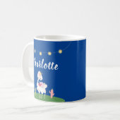 Mug Fille Princesse Llama Floral Cactus Enfants (Devant gauche)