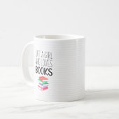 Mug Fille qui aime les livres (Devant gauche)