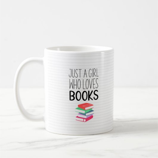Mug Fille qui aime les livres (Gauche)