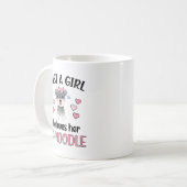 Mug Fille qui aime sa Schnoodle Maman 579 (Devant gauche)