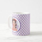 Mug Fille Rétro Mignonne (Devant gauche)