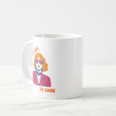 Mug Fille Rétro Synthwave des Années 80 "Trop Cool Pou (Devant gauche)
