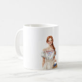 Mug Fille Robe Roux (Devant gauche)