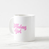 Mug Fille rose Anniversaire Fille 1er Premier Annivers (Devant gauche)
