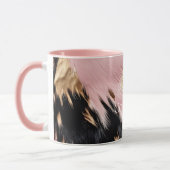 Mug Fille Rose Black Gold Cowgirl Cowhide (Gauche)