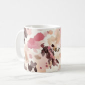 Mug Fille rose Brown crème Poster de animal léopard (Devant gauche)