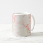 Mug Fille rose marbré beau marbre Nom personnalisé (Devant droit)