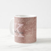 Mug Fille Rose or Parties scintillant étincelante Glam (Devant gauche)