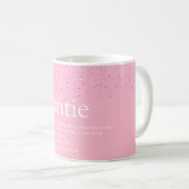 Mug Fille rose Parties scintillant Amusants meilleure (Devant droit)