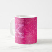 Mug Fille rose Parties scintillant étincelante Glam No (Devant gauche)