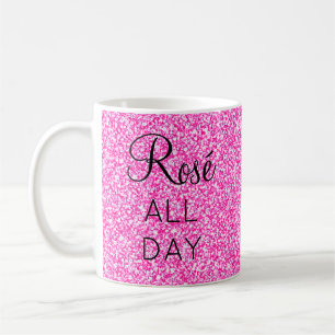 Mug Fille Rosé Plutôt Toute La Journée Parties scintil
