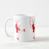 Mug fille rouge (Gauche)