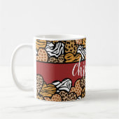 Mug Fille Rouge Joueuse Coeurs Posters de animaux Nom (Gauche)