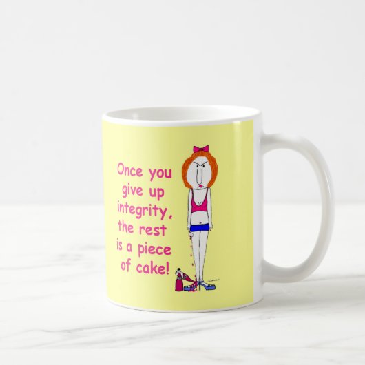 Mug Fille rousse désagréable et excentrique avec la (Droite)