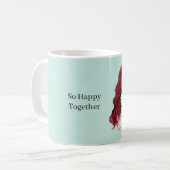 Mug Fille Roux Tortue Marine Heureuse Ensemble (Devant gauche)