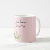 Mug Fille Ruban Rose Certains Lapin T'aime (Devant droit)