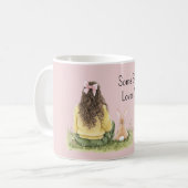 Mug Fille Ruban Rose Certains Lapin T'aime (Devant gauche)