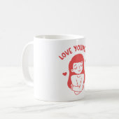 Mug Fille Self Hug Vous Aimez (Devant gauche)