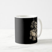 Mug Fille squelette serrant un chien - Amoureux de com (Devant droit)