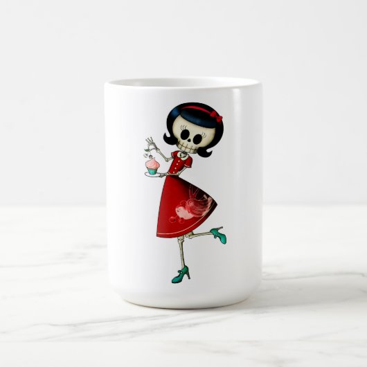 Mug Fille squelettique douce et effrayante (Centre)