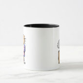 Mug Fille sur ordinateur (Centre)