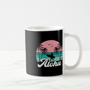 Mug Fille surfeuse aloha Hawaii Vintage surf hawaïen
