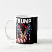Mug Fille talon haut Stilettos drapeau américain Trump (Gauche)
