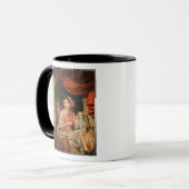 Mug Fille tenant une poupée dans un intérieur (Devant gauche)
