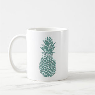 Mug Fille Turquoise Parties scintillant ananas