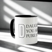 Mug Fille Typographie Simple