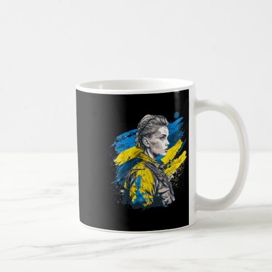 Mug Fille ukrainienne - Force face à l'opposition (Droite)